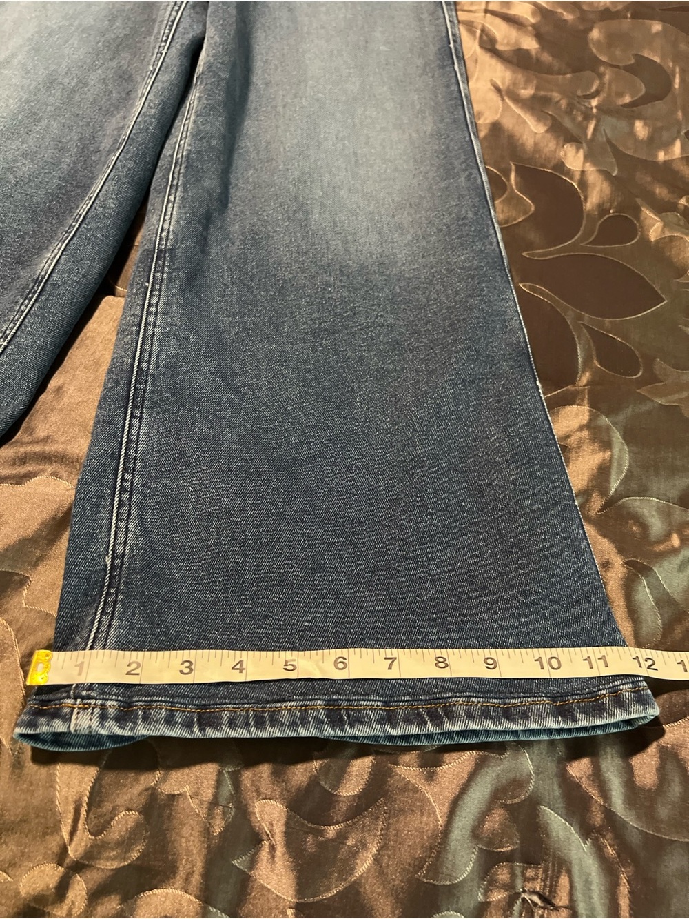 Good American Good Skate Wide Leg High-Rise Blue Women's Jeans Stretch Size 6/28 - Picture 5 of 16